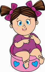Girl potty 1