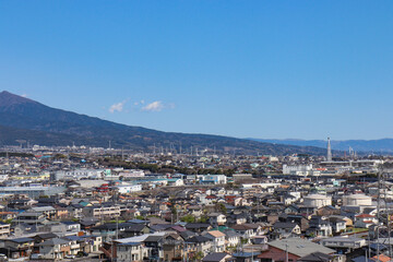 Fototapeta na wymiar 富士市の街並み（静岡県富士市）