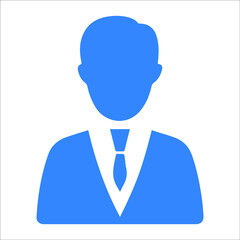 Businessman or avatar user icon