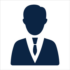 Businessman or avatar user icon