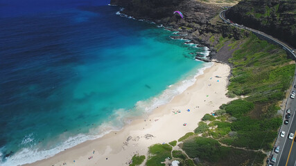 aerial view of beach