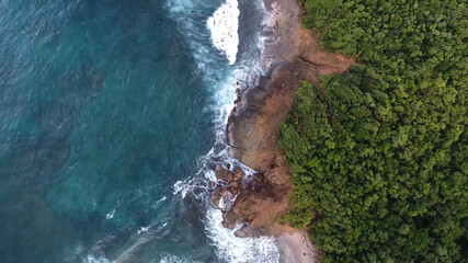 waterfall in the mountains