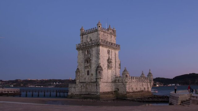 Lisbon, Portugal- Bel&eacute;m Tower Hyperlapse