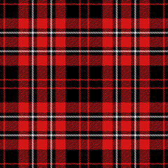 red black white christmas tartan seamless vector pattern