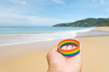 LGBTQ love symbol. Lesbian, gay, bisexual, transgender.