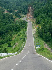 paved road among the mountains