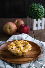 homemade delicious fresh apple pie