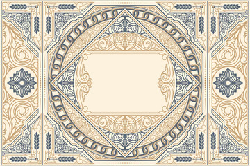 Ornate elegant decorative blank card