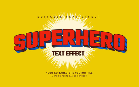 superhero text effect