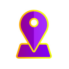 ICON NAVIGATION LOCATION FLAT SIMPLE CONCEPT DESIGN