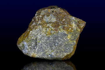 Fototapeta premium Siderite (mineral) on black background