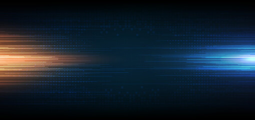 Abstract technology geometric overlapping hi speed line movement design background.