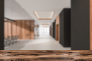 Dark office room hall interior with good display for advertisement