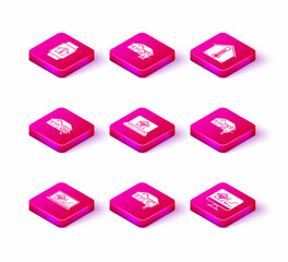 Set Laptop with smart home with wi-fi, Smart house and light bulb, Computer monitor, House temperature and alarm icon. Vector