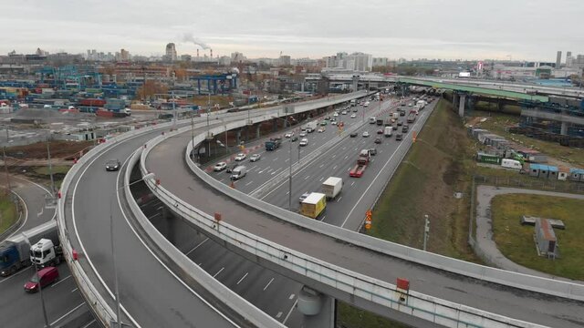 Moscow ring road that surrounds the city. MKAD.