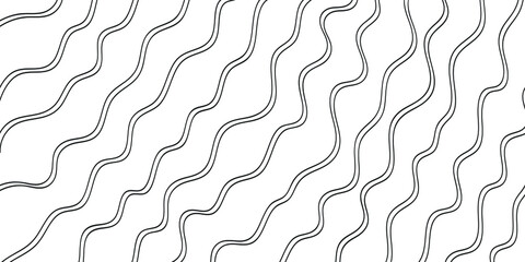 Abstract vector background design with curve lines. Black and white wave.