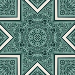 Star Seamless Repeating Vintage Pattern Tile