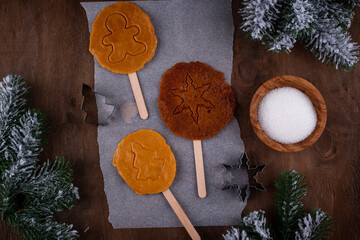 Korean dalgona sugar candy cookie