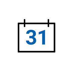 Calander icon showing date 31