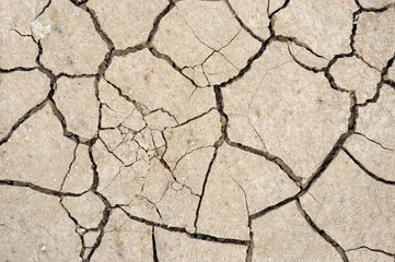 dry cracked earth