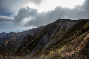 険しい大山