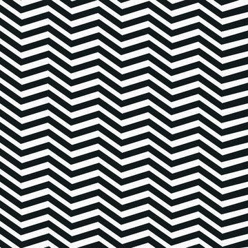 monochrome black and white hand drawing diagonal zigzag lines seamless pattern for background, wallpaper, texture, banner, label, cover, card, etc. sketching style. vector design