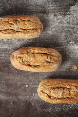 Loaves of small bread