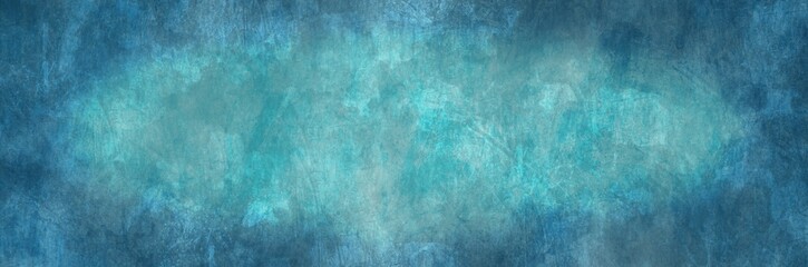 Fototapeta na wymiar Abstract background painting art with blue grungy texture paint brush for presentation, website, thanksgiving party poster, wall decoration, or t-shirt design.