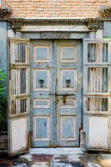 background of Old door panel