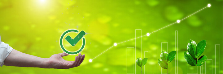 Digital quality control certification warranty assurance guarantee. Future internet business technology company compliance and Business development growth, planing and strategy concept. 