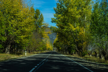 Obraz premium Autumnal landscape in Caucasus mountains