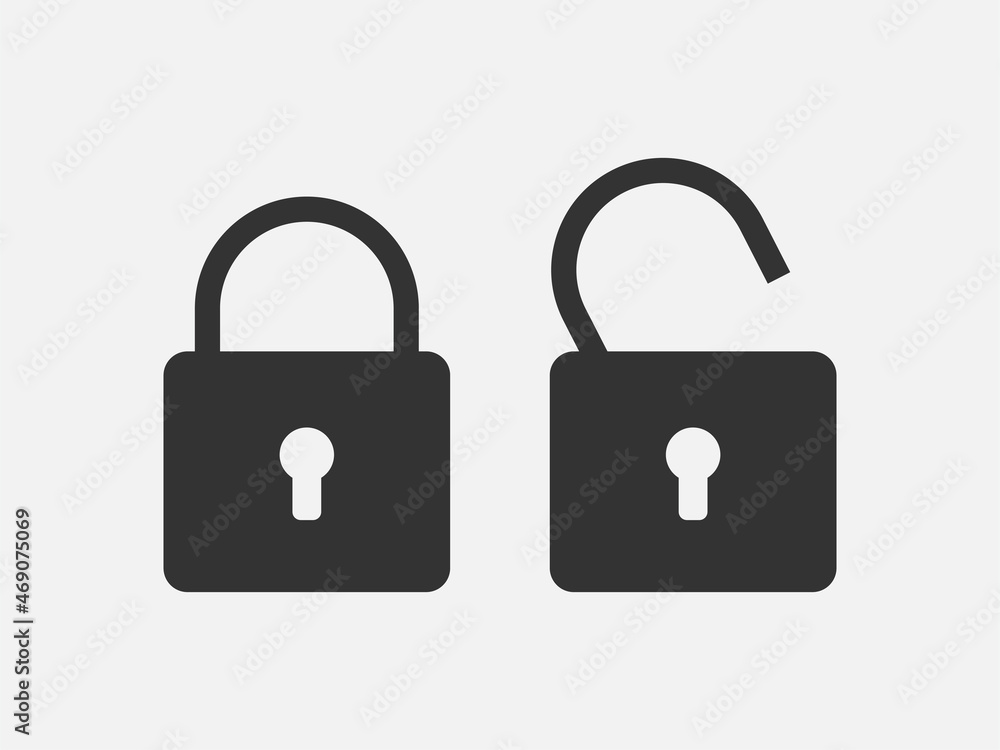 Aufkleber close icon vector sign. cancel symbol padlock web design. error, denied, avoid or wrong data button.