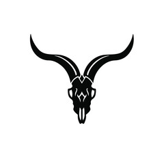 Ram Symbol Logo. Tattoo Design. Stencil Vector Illustration
