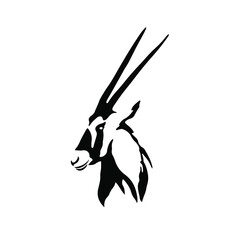 Impala Symbol Logo. Tattoo Design. Stencil Vector Illustration © FriskySloths