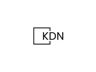 Obraz premium KDN letter initial logo design vector illustration
