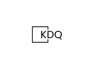 Obraz premium KDQ letter initial logo design vector illustration