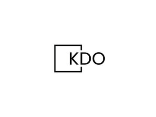 KDO letter initial logo design vector illustration