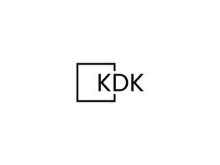 KDK letter initial logo design vector illustration