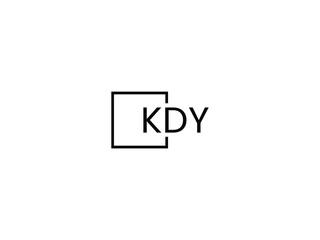 Fototapeta premium KDY letter initial logo design vector illustration
