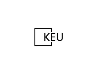Obraz premium KEU letter initial logo design vector illustration