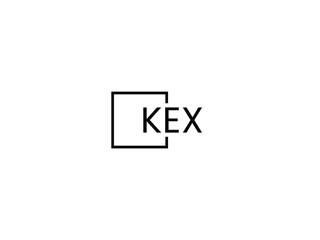 KEX letter initial logo design vector illustration