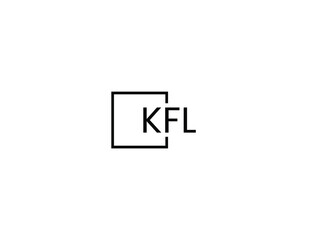KFL letter initial logo design vector illustration