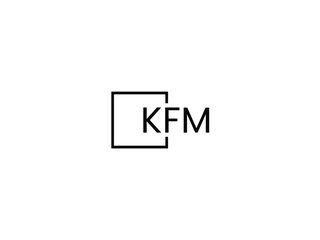 KFM letter initial logo design vector illustration