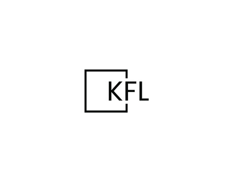 KFL letter initial logo design vector illustration