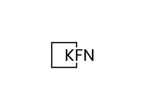 KFN letter initial logo design vector illustration
