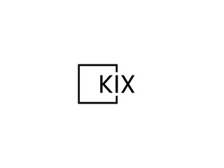 KIX letter initial logo design vector illustration