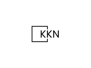 KKN letter initial logo design vector illustration