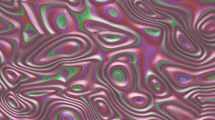 Wavy abstract colorful background. 3d render