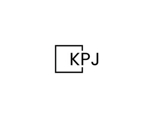 KPJ letter initial logo design vector illustration