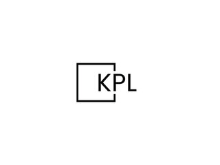 KPL letter initial logo design vector illustration